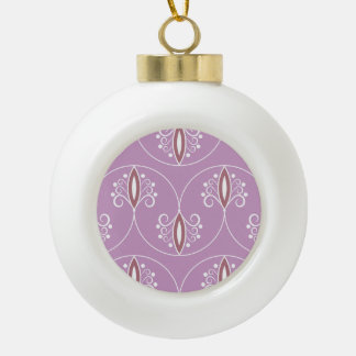 wervelende elegantie: geometrisch keramische bal ornament