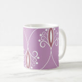 wervelende elegantie: geometrisch koffiemok (Voorkant rechts)