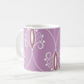 wervelende elegantie: geometrisch koffiemok (Voorkant links)