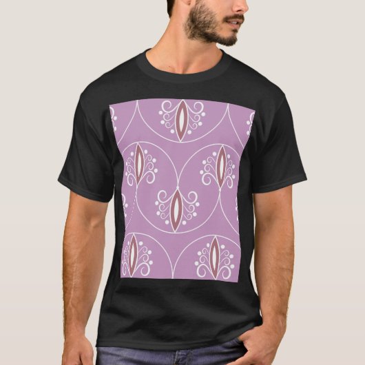 wervelende elegantie: geometrisch t-shirt (Voorkant)