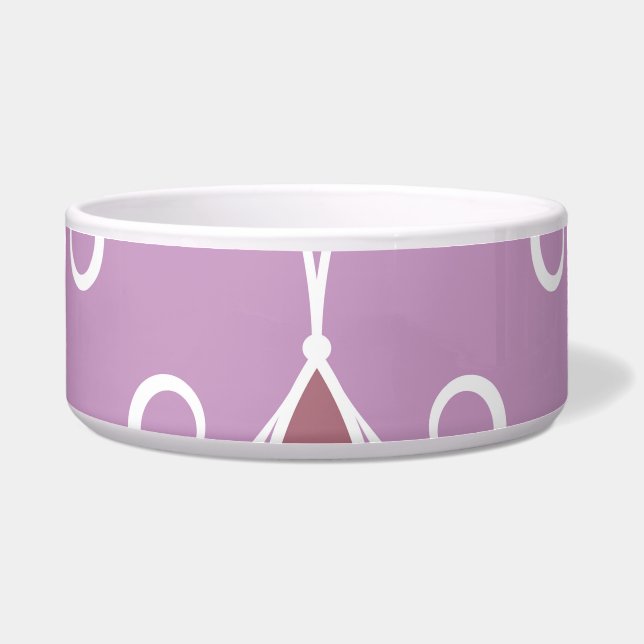 wervelende elegantie:  geometrisch voerbakje (Voorkant)