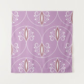 wervelende elegantie:  geometrisch wandkleed (Voorkant)