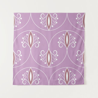 wervelende elegantie: geometrisch wandkleed