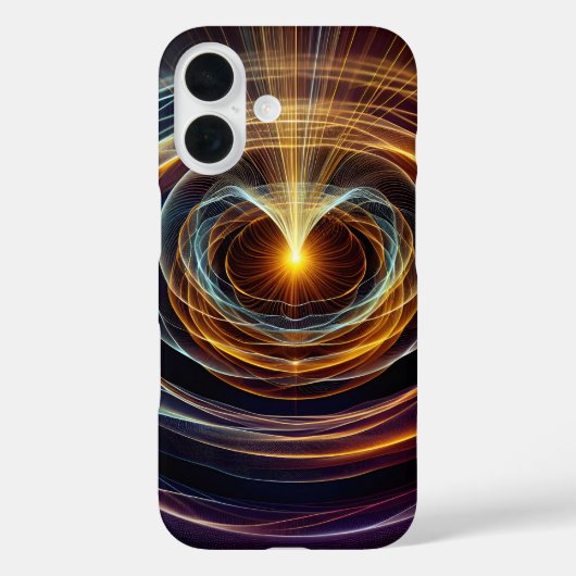 wervelende energie lichtgolven Case-Mate iPhone case (Achterkant)