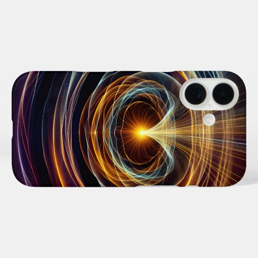 wervelende energie lichtgolven Case-Mate iPhone case (Achterkant (horizontaal))