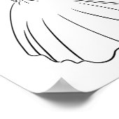 Wervelende Italiaanse Bruidsjurk Kunst Poster (Hoek)