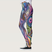 wervelende kleurenuitbarsting leggings (Links)