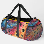 Wervelende Kosmische Pootafdruk Monogram Personali Plunjezak (Rechterhoek)