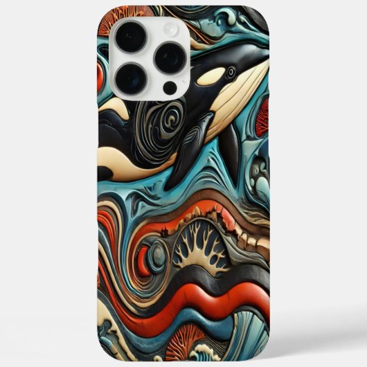 Wervelende oceaan: walvissen in focus Case-Mate iPhone case (Achterkant)