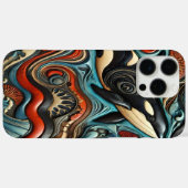 Wervelende oceaan: walvissen in focus Case-Mate iPhone case (Achterkant (horizontaal))
