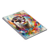 Wervelende Otter Notitieboek (Rechterzijde)