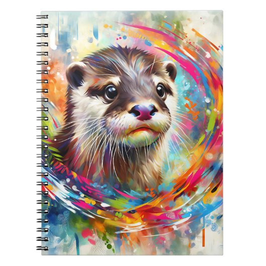 Wervelende Otter Notitieboek (Voorkant)