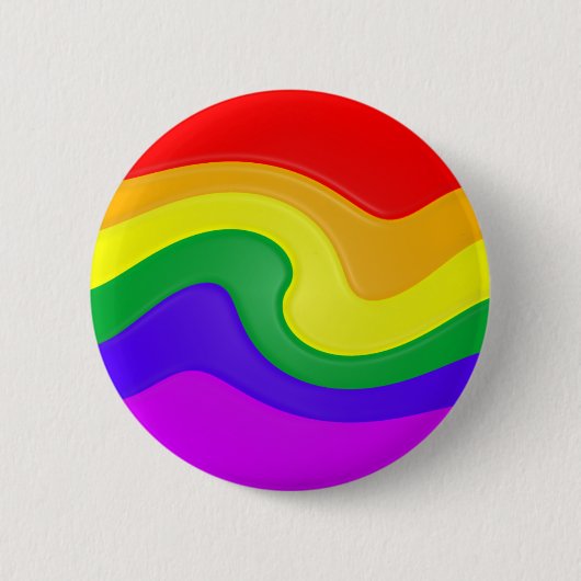 wervelende regenboog-Button Ronde Button 5,7 Cm (Voorkant)