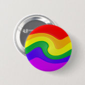 wervelende regenboog-Button Ronde Button 5,7 Cm (Voorkant /achterkant)