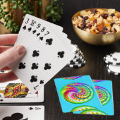 wervelende regenboogbal pokerkaarten (Insitu)