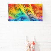wervelende regenboogbanner spandoek (Insitu)