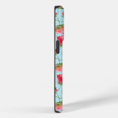 Wervelende scharlakenrode waterverf bloemen stippe Case-Mate iPhone case (Achterkant / Rechts)