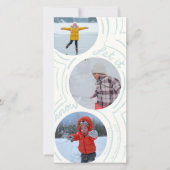 Wervelende Sneeuw - Hoge Kerst Fotokaart (Voorkant)
