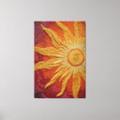 Wervelende stralende zonneschijn gestructureerde a canvas afdruk (Voorkant)