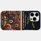 Wervelende Texturen en Oog Motief Kunst Case-Mate iPhone Case (Achterkant (horizontaal))
