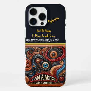 Wervelende Texturen en Oog Motief Kunst iPhone 16 Pro Max Hoesje