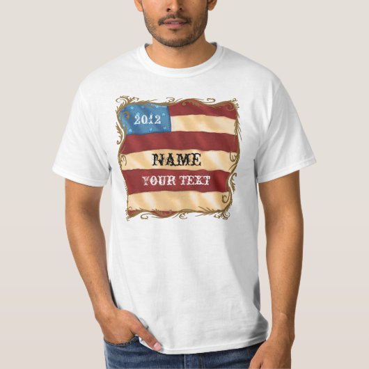 Wervelende Vlag t-shirt (Voorkant)