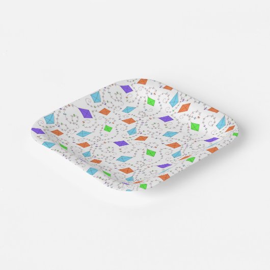 Wervelende vliegers Papier Bord (Gebogen)