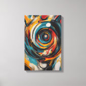 Wervelende Vortex Abstract Expressionisme Moderne  Canvas Afdruk (Voorkant)
