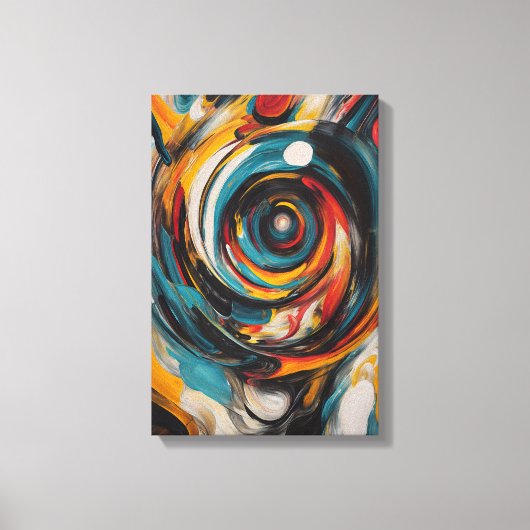 Wervelende Vortex Abstract Expressionisme Moderne  Canvas Afdruk (Voorkant)