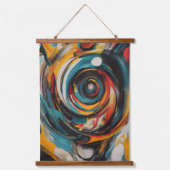 Wervelende Vortex Abstract Expressionisme Moderne Hangend Wandkleed (Voorkant)