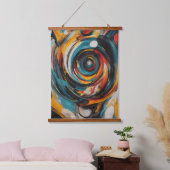 Wervelende Vortex Abstract Expressionisme Moderne  Hangend Wandkleed (Slaapkamer)