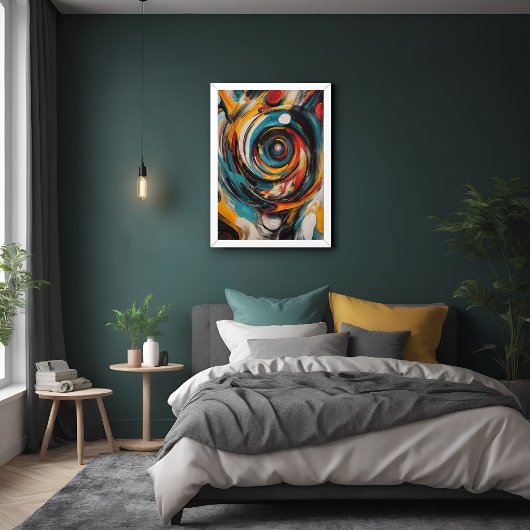 Wervelende Vortex Abstract Expressionisme Moderne  Perfect Poster