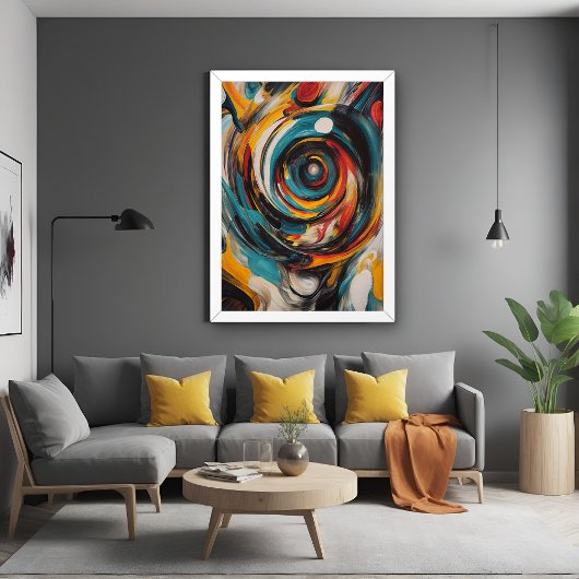 Wervelende Vortex Abstract Expressionisme Moderne  Perfect Poster