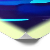 wervelende vortex Abstracte kunst Poster (Hoek)