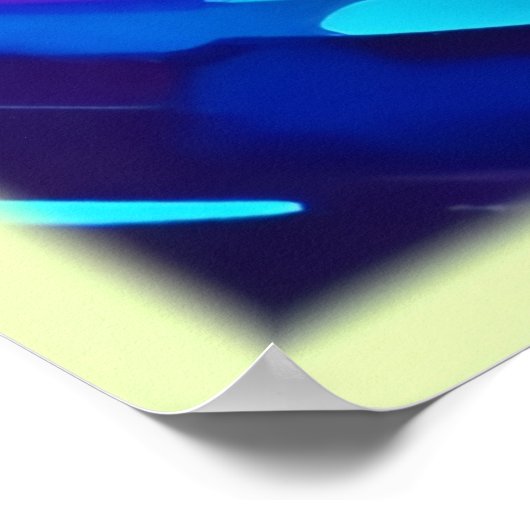 wervelende vortex Abstracte kunst Poster (Hoek)