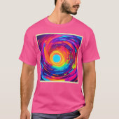 wervelende vortex Abstracte kunst T-shirt (Voorkant)