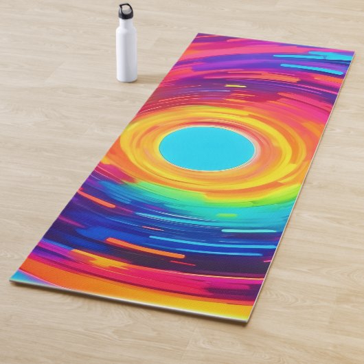 wervelende vortex Abstracte kunst Yogamat (In situ)