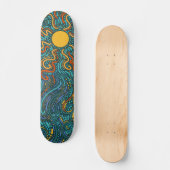 wervelende zon persoonlijk skateboard (Voorkant)