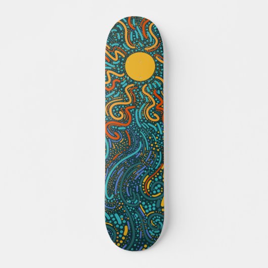 wervelende zon persoonlijk skateboard (Voorkant)