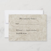 werveling Catholic Cross RSVP Kaartje (Achterkant)