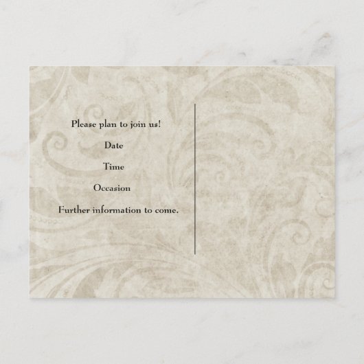  werveling Katholiek Kruis Save the Date Aankondigingskaart (Achterkant)