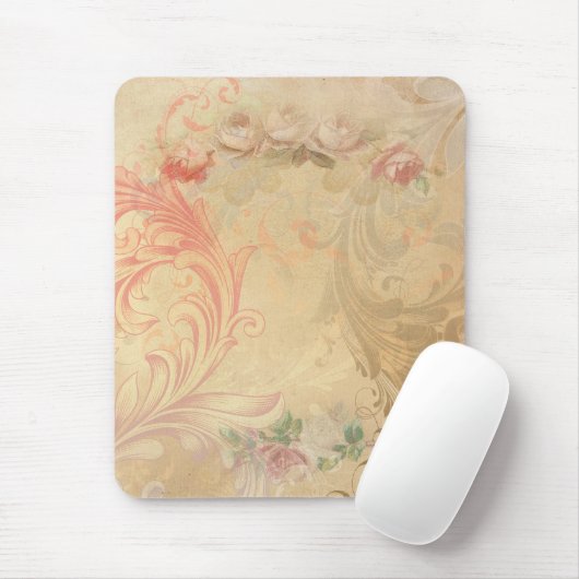  wervelingen bloemenmousepad muismat (Met muis)