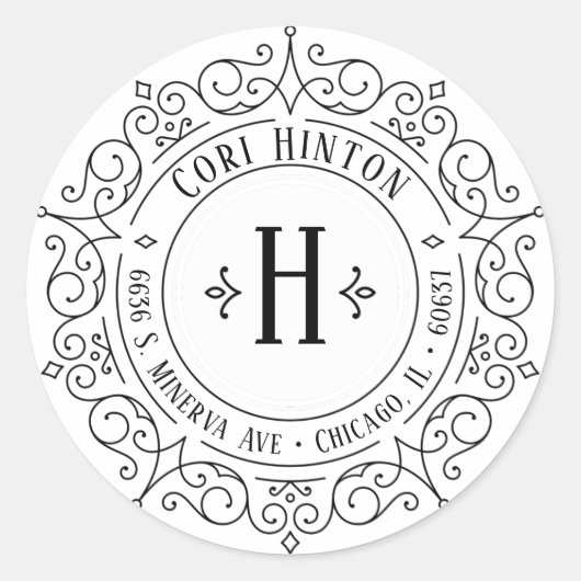   wervelingen Circulair - Cori Ronde Sticker (Voorkant)