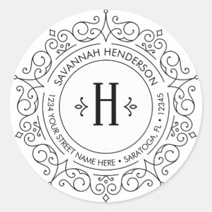 wervelingen circulair retour adres label