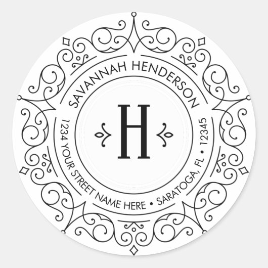   wervelingen circulair retour adres label (Voorkant)