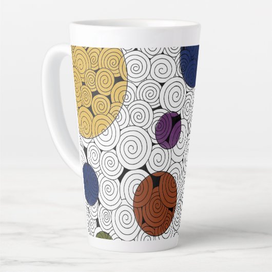 Wervelingen en cirkels Mok (Linkerhoek)