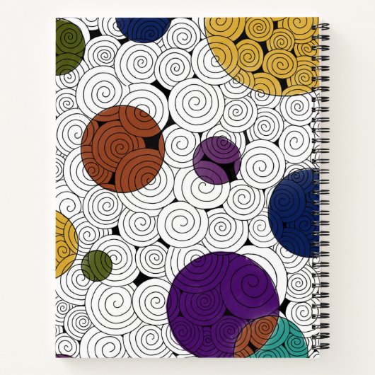 Wervelingen en cirkels notitieboek (Achterkant)