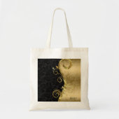 wervelingen en damast tote bag (Voorkant)