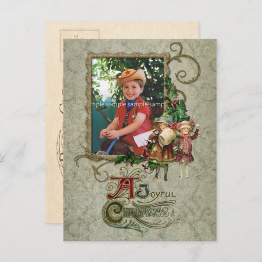  wervelingen en Holly fotokaart Briefkaart (Voorkant / Achterkant)