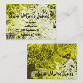 Wervelingen Geel en Groen Grunged Visitekaartje (Voorkant / Achterkant)